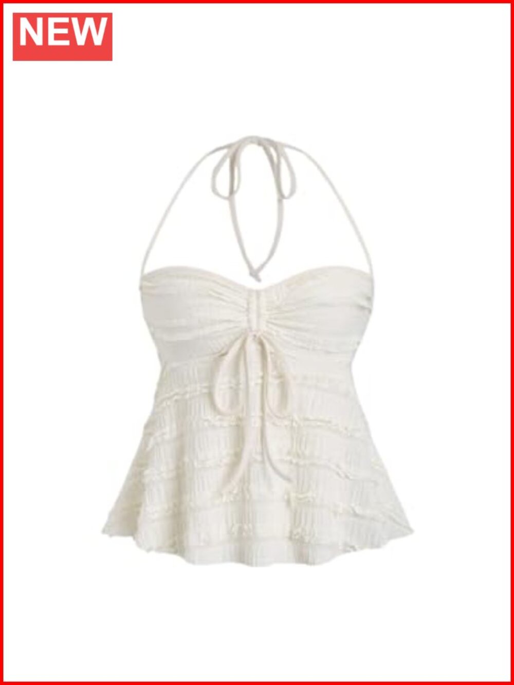 Women's Peplum Halter Babydoll Y2K Cute Summer Cami Top